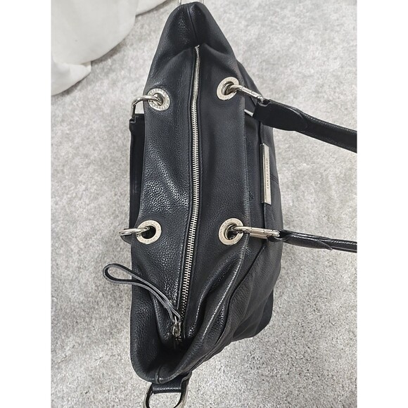 Longchamp Pebbled Genuine Leather Tote Shoulder Handbag Black - Picture 12 of 16